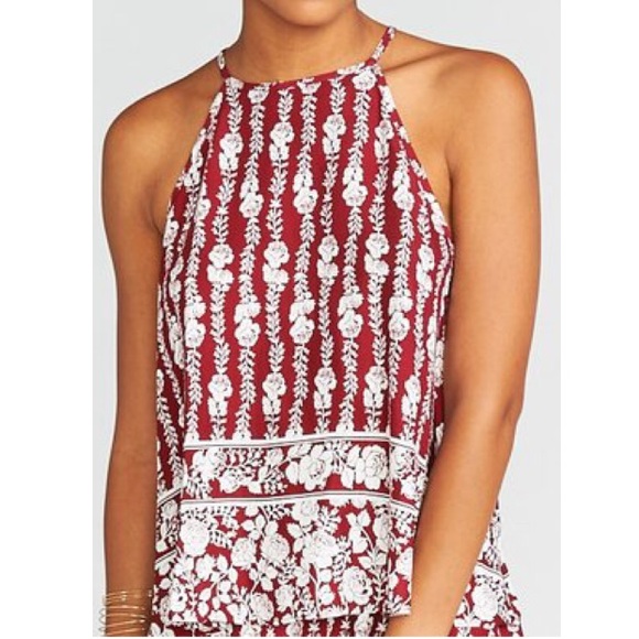 Show Me Your Mumu Selena Open back halter tank top - Picture 1 of 6